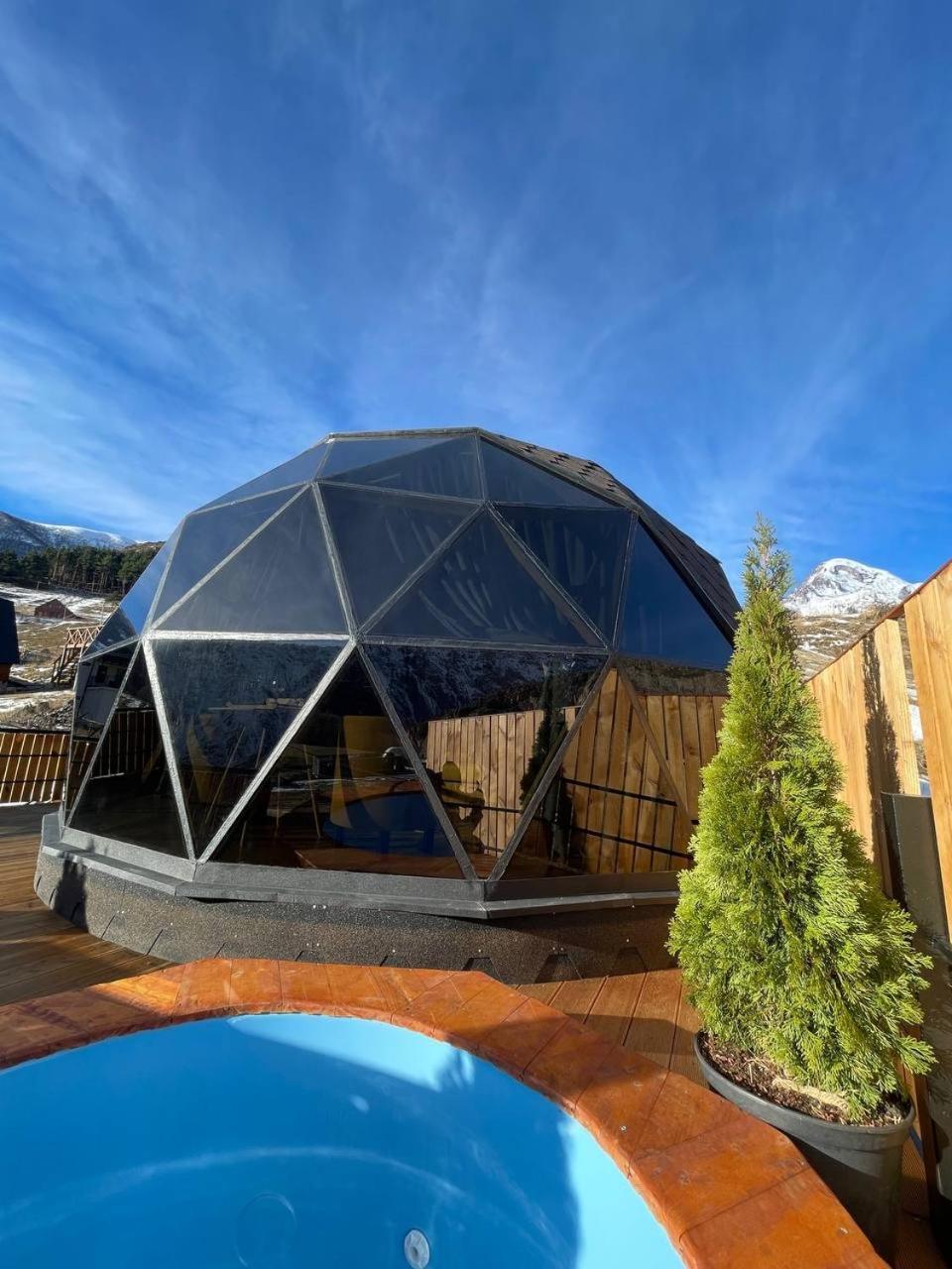 Gabua Glamping Villa คัซเบกี ภายนอก รูปภาพ