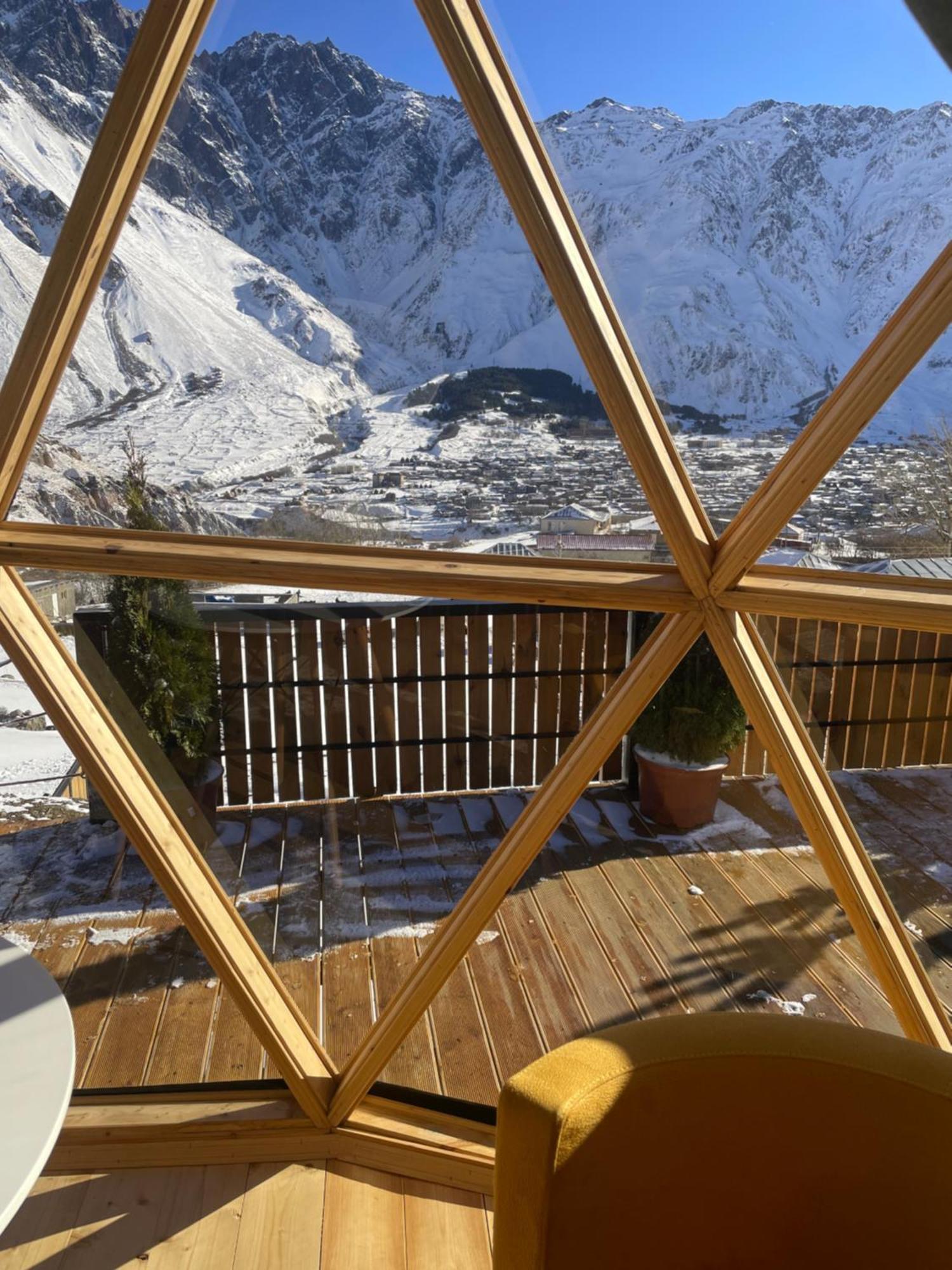 Gabua Glamping Villa คัซเบกี ภายนอก รูปภาพ